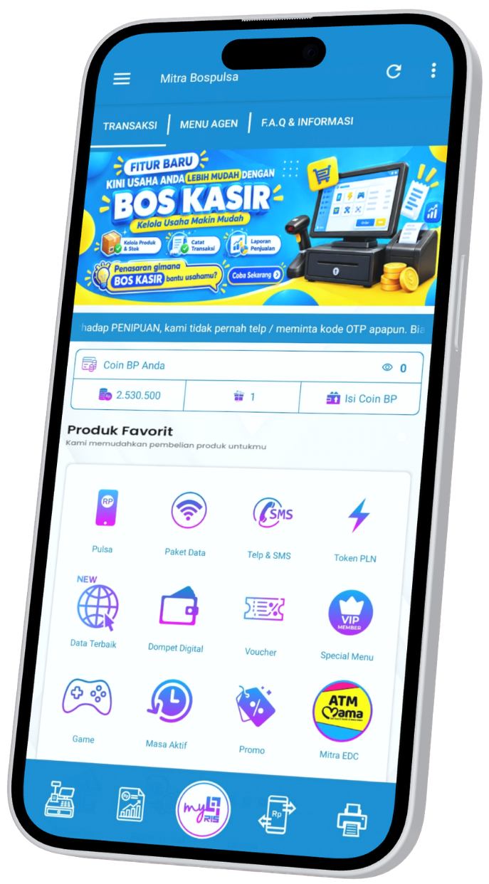 Aplikasi Mitra Bos Pulsa
